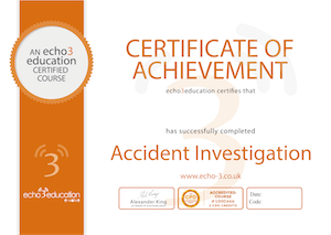 Accident Investigation Certificate