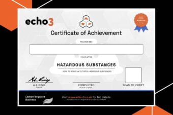 HAZARDOUS SUBSTANCES CERTIFICATE