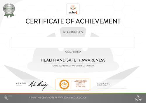 Health And Safety Awareness Online Course 