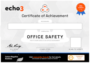 Echo3 OFFICE SAFETY Certificate