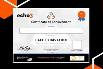 SAFE EXCAVATION Certificate