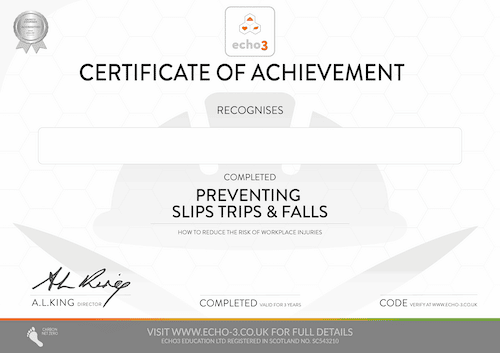 SLIPS and TRIPS certificate