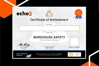 WAREHOUSE SAFETY Certificate