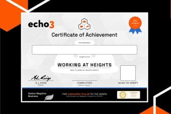 WORKING AT HEIGHTS Certificate