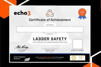 ladder safety certificate