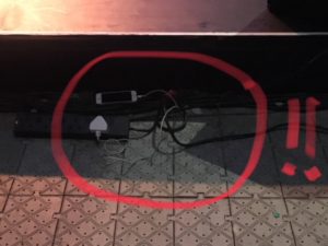 iphone charger trip hazard