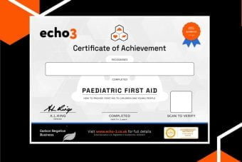 PAEDIATRIC FIRST AID CERTIFICATE