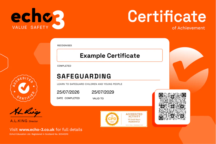 Safeguarding Course Certificate