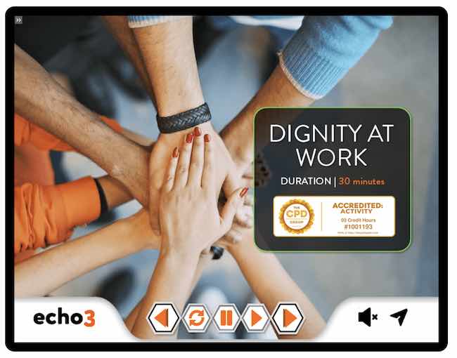 Dignity at work training