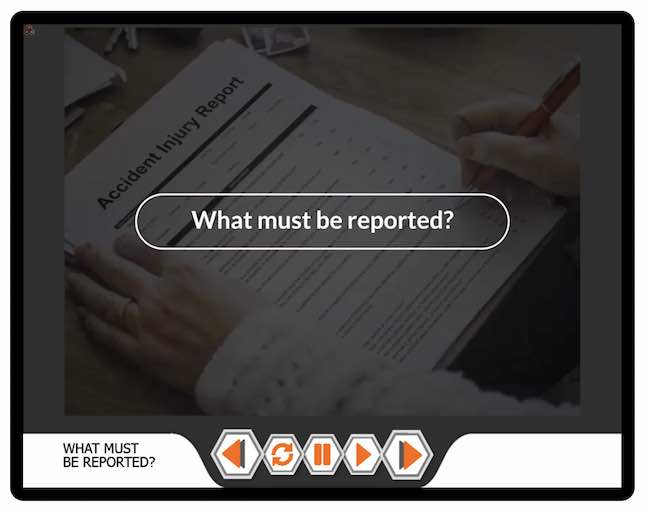 accident reporting course