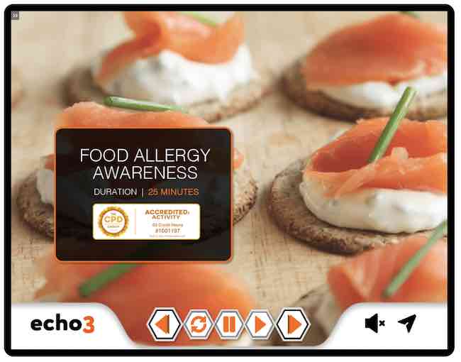 Food allergy training online