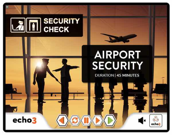 Online airport security course