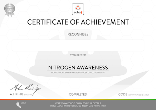 Nitrogen Awareness Certificate 