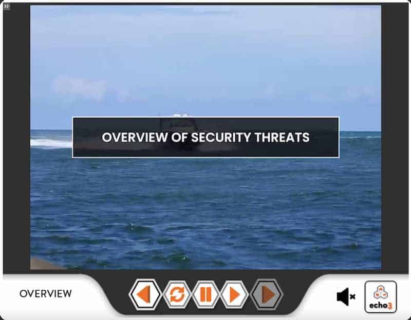 Online Maritime Security training