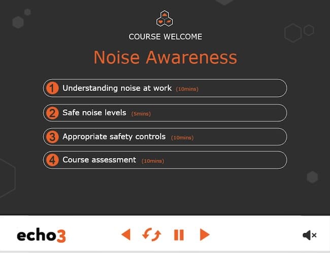 Online Noise Awareness Training