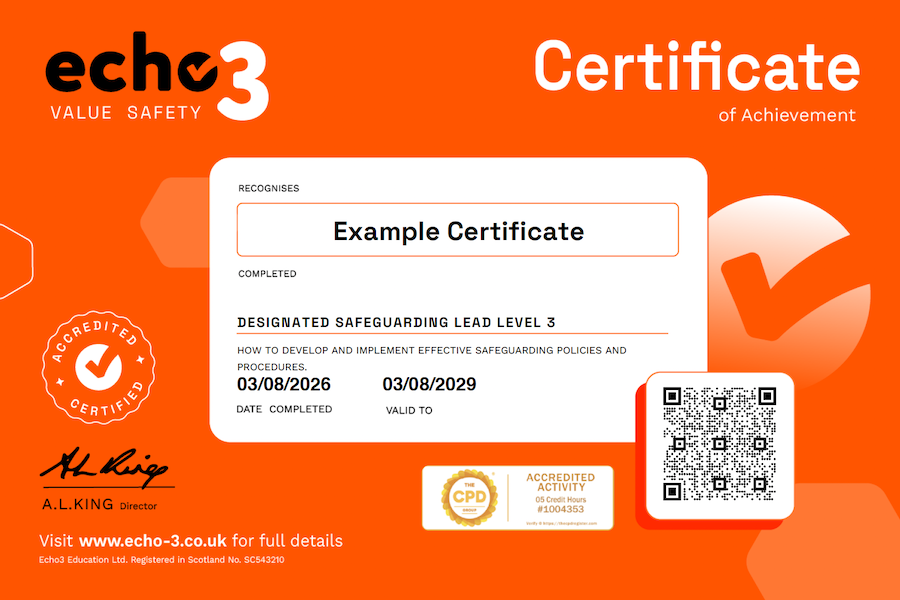 Designated Safeguarding Lead Certificate